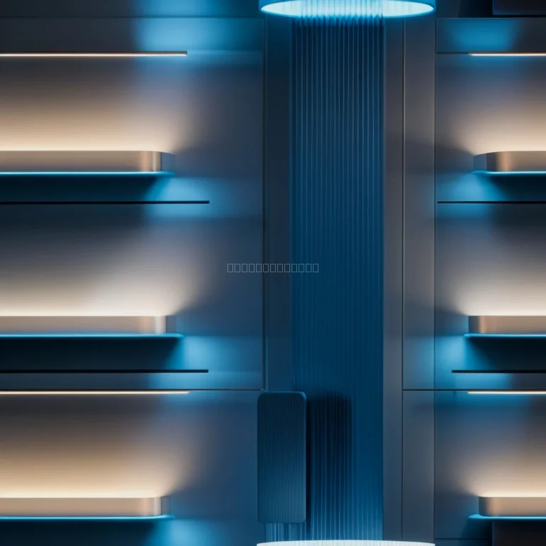 Smart ambient lighting device in modern living room